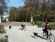 Rad- und Gehweg am Luitpoldpark München, 2017 erneuert mit Stabilizer Wegedecke